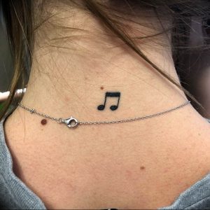Фото тату знак музыки 15.06.2019 №094 - tattoo sign of music - tatufoto.com