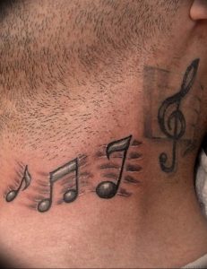 Фото тату знак музыки 15.06.2019 №100 - tattoo sign of music - tatufoto.com