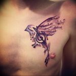 Фото тату знак музыки 15.06.2019 №104 - tattoo sign of music - tatufoto.com