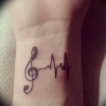 Фото тату любовь к музыке 15.06.2019 №001 - tattoo love of music - tatufoto.com