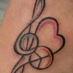 Фото тату любовь к музыке 15.06.2019 №008 - tattoo love of music - tatufoto.com