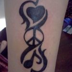 Фото тату любовь к музыке 15.06.2019 №010 - tattoo love of music - tatufoto.com