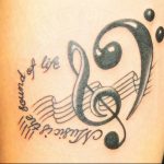 Фото тату любовь к музыке 15.06.2019 №036 - tattoo love of music - tatufoto.com
