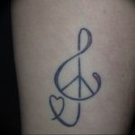 Фото тату любовь к музыке 15.06.2019 №041 - tattoo love of music - tatufoto.com
