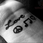 Фото тату любовь к музыке 15.06.2019 №045 - tattoo love of music - tatufoto.com