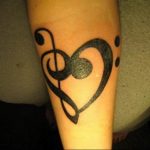 Фото тату любовь к музыке 15.06.2019 №051 - tattoo love of music - tatufoto.com
