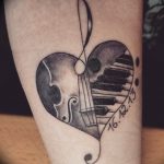Фото тату любовь к музыке 15.06.2019 №054 - tattoo love of music - tatufoto.com