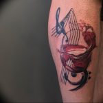 Фото тату любовь к музыке 15.06.2019 №062 - tattoo love of music - tatufoto.com