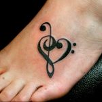 Фото тату любовь к музыке 15.06.2019 №075 - tattoo love of music - tatufoto.com