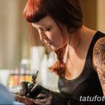 Фото тату мастер девушка 18.06.2019 №015 - tattoo master woman - tatufoto.com