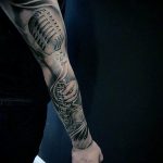Фото тату музыка на руку 15.06.2019 №003 - tattoo music on his arm - tatufoto.com