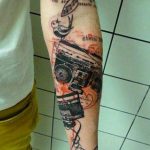 Фото тату музыка на руку 15.06.2019 №015 - tattoo music on his arm - tatufoto.com