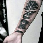 Фото тату музыка на руку 15.06.2019 №018 - tattoo music on his arm - tatufoto.com