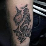 Фото тату музыка на руку 15.06.2019 №043 - tattoo music on his arm - tatufoto.com