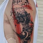 Фото тату музыка на руку 15.06.2019 №045 - tattoo music on his arm - tatufoto.com