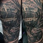 Фото тату музыка на руку 15.06.2019 №047 - tattoo music on his arm - tatufoto.com