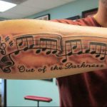 Фото тату музыка на руку 15.06.2019 №059 - tattoo music on his arm - tatufoto.com