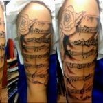 Фото тату музыка на руку 15.06.2019 №060 - tattoo music on his arm - tatufoto.com
