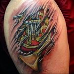 Фото тату музыка на руку 15.06.2019 №061 - tattoo music on his arm - tatufoto.com