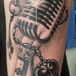 Фото тату музыка на руку 15.06.2019 №082 - tattoo music on his arm - tatufoto.com