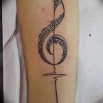 Фото тату музыка на руку 15.06.2019 №085 - tattoo music on his arm - tatufoto.com