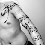 Фото тату музыка на руку 15.06.2019 №088 - tattoo music on his arm - tatufoto.com
