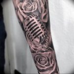 Фото тату музыка на руку 15.06.2019 №089 - tattoo music on his arm - tatufoto.com