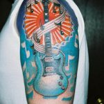 Фото тату музыка на руку 15.06.2019 №090 - tattoo music on his arm - tatufoto.com