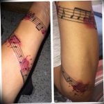 Фото тату музыка на руку 15.06.2019 №096 - tattoo music on his arm - tatufoto.com