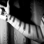 Фото тату музыка черный 15.06.2019 №030 - music tattoos black - tatufoto.com