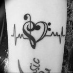 Фото тату музыка черный 15.06.2019 №033 - music tattoos black - tatufoto.com