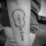 Фото тату музыка черный 15.06.2019 №040 - music tattoos black - tatufoto.com