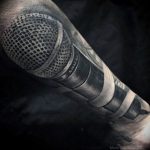 Фото тату музыка черный 15.06.2019 №041 - music tattoos black - tatufoto.com