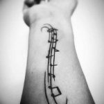 Фото тату музыка черный 15.06.2019 №061 - music tattoos black - tatufoto.com