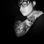 Фото тату музыка черный 15.06.2019 №063 - music tattoos black - tatufoto.com