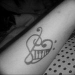 Фото тату музыка черный 15.06.2019 №071 - music tattoos black - tatufoto.com