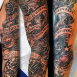 Фото тату музыка черный 15.06.2019 №074 - music tattoos black - tatufoto.com