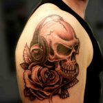 Фото тату музыка черный 15.06.2019 №104 - music tattoos black - tatufoto.com