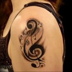 Фото тату музыка черный 15.06.2019 №112 - music tattoos black - tatufoto.com