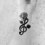 Фото тату музыка четкая 15.06.2019 №003 - tattoo music clear - tatufoto.com