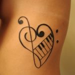 Фото тату музыка четкая 15.06.2019 №006 - tattoo music clear - tatufoto.com