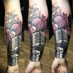 Фото тату музыкальная тематика 15.06.2019 №006 - tattoos music theme - tatufoto.com
