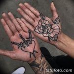 Фото тату на ладони 11.06.2019 №004 - tattoo on the palm - tatufoto.com