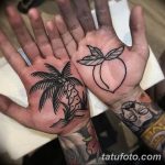 Фото тату на ладони 11.06.2019 №007 - tattoo on the palm - tatufoto.com