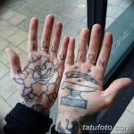 Фото тату на ладони 11.06.2019 №028 - tattoo on the palm - tatufoto.com