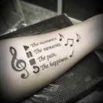 Фото тату на тему музыка 15.06.2019 №001 - music tattoos - tatufoto.com