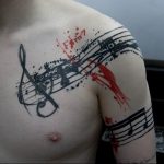 Фото тату на тему музыка 15.06.2019 №074 - music tattoos - tatufoto.com