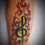 Фото тату на тему музыка 15.06.2019 №098 - music tattoos - tatufoto.com