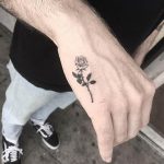 Фото тату роза с шипами 26.06.2019 №008 - spiked rose tattoo - tatufoto.com