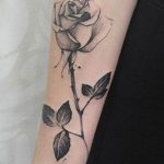 Фото тату роза с шипами 26.06.2019 №013 - spiked rose tattoo - tatufoto.com